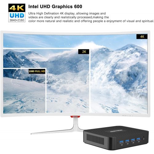  [아마존베스트]MINISFORUM Mini PC Windows 10 Pro 8GB LPDDR4 128GB SSD Intel Celeron J4125(up to 2.7GHz), Quad Core, HDMI&DP 4K@60Hz Outputs, 2X Gigabit Ethernet, 4X USB 3.0, Dual Band WiFi, Support PXE Boot