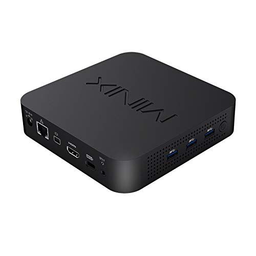  MINIX NEO J50C 4 Max, 8GB/240GB Intel Pentium Silver Mini PC with Windows 10 Pro (64 bit) [Dual Band Wi Fi/Gigabit Ethernet/4K @ 60Hz/Triple Display/USB C/Auto Power On/Vesa Mount]