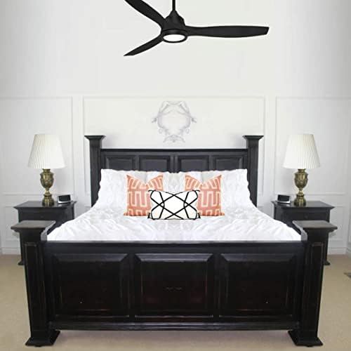  [아마존베스트]Minka-Aire F749L-CL Skyhawk 60 Inch LED Ceiling Fan with Carved Wood Blades, Integrated LED Light and DC Motor in Coal Finish