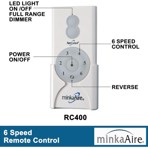  Minka-Aire F787-WHF Protruding Mount, 3 Flat White Bladed, Smart Ceiling Fan, White - Ivory