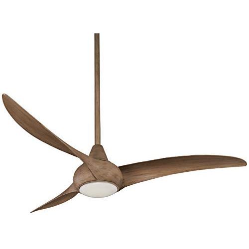  Minka-Aire F844-AMP, Light Wave 52 inch Ceiling Fan with Remote Control, Ash Maple Finish