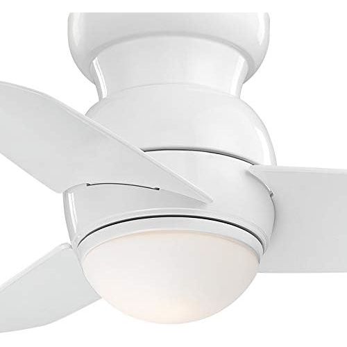  Minka-Aire F510L-WH Spacesaver 26 Inch Small Ceiling Fan with Integrated 15W LED Light in White Finish