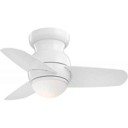  Minka-Aire F510L-WH Spacesaver 26 Inch Small Ceiling Fan with Integrated 15W LED Light in White Finish