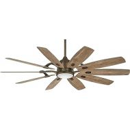 Minka-Aire F864L-HBZ Barn 65 Ceiling Fan with LED Light and DC Motor in Heirloom Bronze Finish