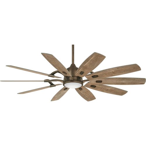  Minka-Aire F864L-HBZ Barn 65 Ceiling Fan with LED Light and DC Motor in Heirloom Bronze Finish