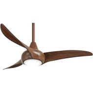 Minka-Aire F845-DK Light Wave 44 Ceiling Fan with LED Light and Remote Control in Distressed Koa Finish