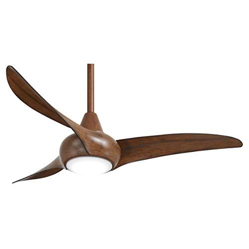  Minka-Aire F845-DK Light Wave 44 Ceiling Fan with LED Light and Remote Control in Distressed Koa Finish