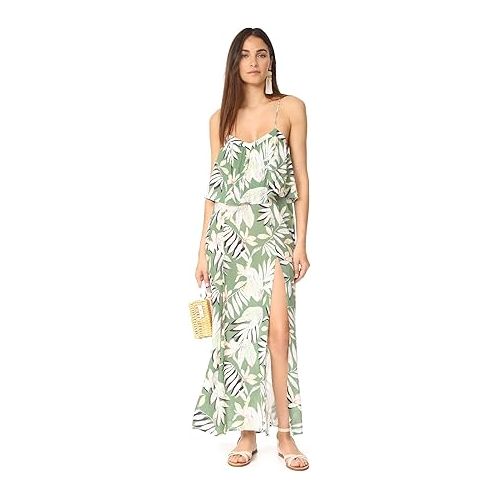  Women's Shady Fronds Cover Up Maxi Dress