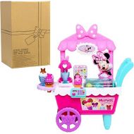 Disney Junior Minnie Mouse Sweets & Treats Ice Cream Cart with Sounds and Phrases, 40-pieces, Pretend Play, Kids Toys for Ages 2 Up by Just Play