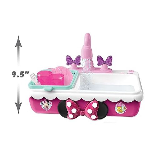  Minnie's Happy Helpers Magic Sink Set, Pretend Play Working Sink, Officially Licensed Kids Toys for Ages 3 Up by Just Play