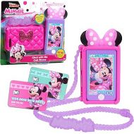 Disney Junior Minnie Mouse Chat with Me Pretend Play Cell Phone Set, Lights and Sounds, Officially Licensed Kids Toys for Ages 3 Up by Just Play