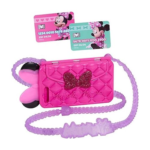 Disney Junior Minnie Mouse Chat with Me Pretend Play Cell Phone Set, Lights and Sounds, Officially Licensed Kids Toys for Ages 3 Up by Just Play