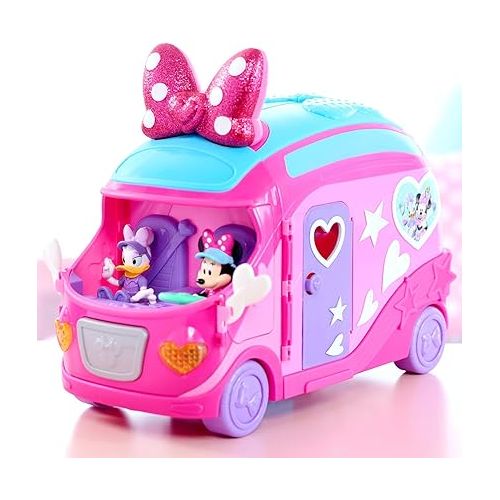  Disney Junior Minnie Mouse Bows-A-Glow Rolling Glamper 13-piece Figures and Playset