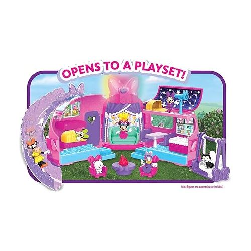  Disney Junior Minnie Mouse Bows-A-Glow Rolling Glamper 13-piece Figures and Playset