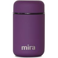 MIRA Insulated Food Jar Thermos for Hot Food & Soup, Compact Stainless Steel Vacuum Lunch Container for Meals To Go - 13.5 oz, Purple