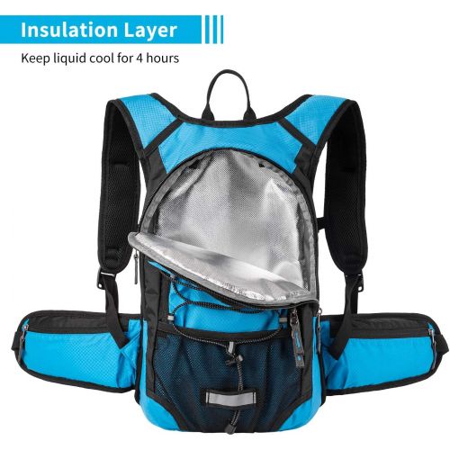  MIRACOL Hydration Backpack with 2L Water Bladder, Insulated Water Backpack Perfect Pack for Running, Hiking, Cycling, Camping