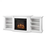 MISC Electric Entertainment Fireplace White Classic Traditional Manufactured Wood Programmable Remote Control