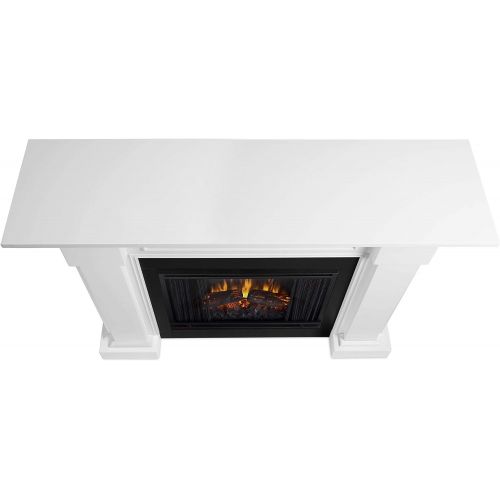  MISC White Electric Fireplace - 48.4l X 13.9w 38.6h Traditional Transitional Glass Programmable Remote Control