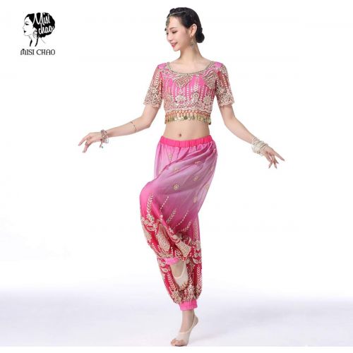  MISI CHAO Belly Dance Bollywood Costume Aladdin Costumes Harem Pants for Women