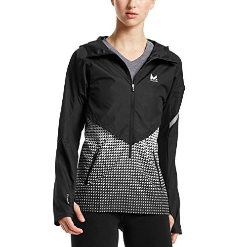  Mission Womens VaporActive Barometer Running Jacket, Moonless Night/Bright White Ombre, Medium