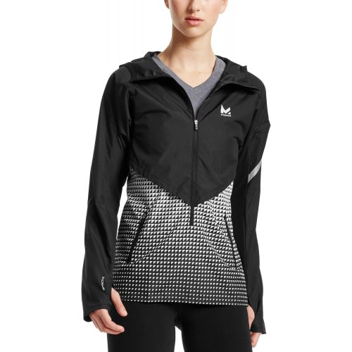  Mission Womens VaporActive Barometer Running Jacket, Moonless Night/Bright White Ombre, Medium