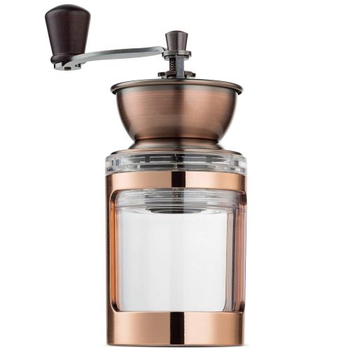  MITBAK Manual Coffee Grinder With Adjustable Settings| Sleek Hand Coffee Bean Burr Mill Great for French Press, Turkish, Espresso & More | Premium Coffee Gadgets are an Excellent C