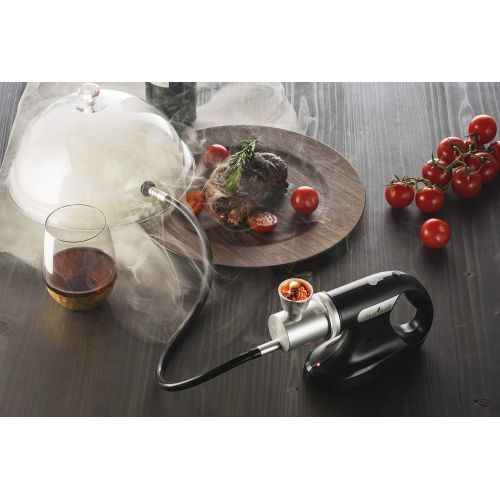  MITBAK Portable Handheld Cold Smoking Gun with Dome Lid and Woodchips | Electric Food and Drink Cocktail Smoker| Indoor-Outdoor Smoke Infuser Machine | Excellent Gift