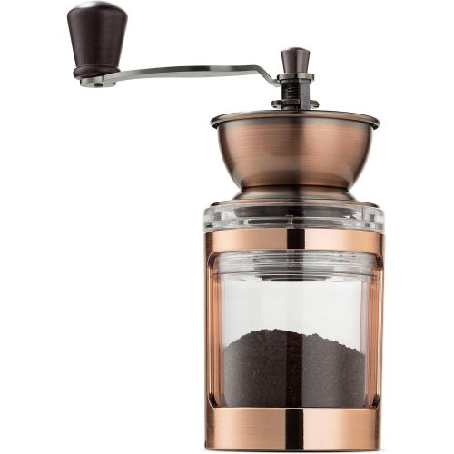  MITBAK Manual Coffee Grinder With Adjustable Settings Sleek Hand Coffee Bean Burr Mill Great for French Press, Turkish, Espresso & More Premium Coffee Gadgets are an Excellent Coff