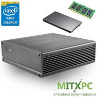 Mitac E400 Fanless Dual LAN Mini-ITX PC w/ 4GB DDR3L, 128GB SSD, Intel Celeron J1900, PD11BI CC - Configured and Assembled by MITXPC