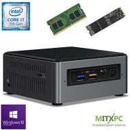 Intel BOXNUC7i7BNH Core i7-7567U NUC Mini PC w/ 16GB DDR4, 256GB NVMe M.2 SSD, Windows 10 Pro - Configured and Assembled by MITXPC