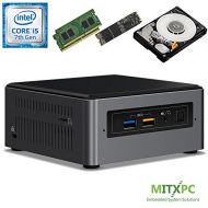 Intel BOXNUC7i5BNH Core i5-7260U NUC Mini PC w/ 32GB DDR4, 512GB NVMe M.2 SSD, 1 TB 2.5 HDD - Configured and Assembled by MITXPC