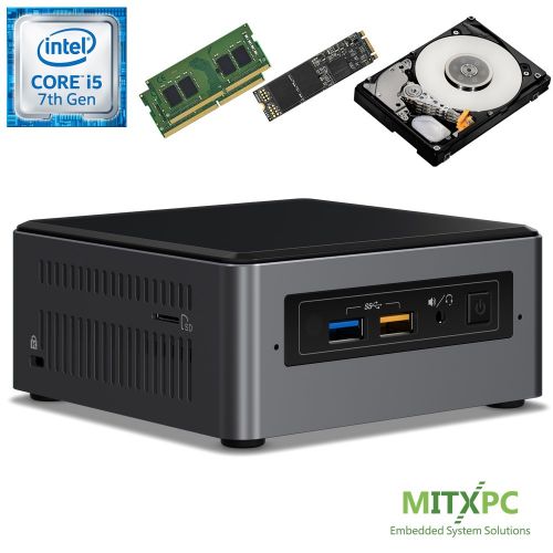  Intel BOXNUC7i5BNH Core i5-7260U NUC Mini PC w 32GB DDR4, 512GB NVMe M.2 SSD, 1 TB 2.5 HDD - Configured and Assembled by MITXPC