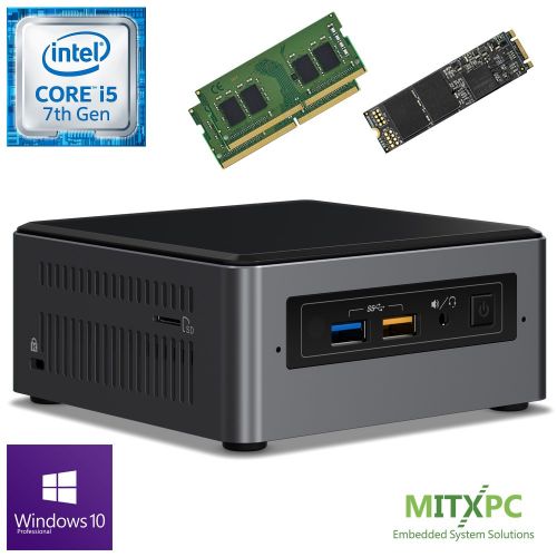  Intel BOXNUC7i5BNH Core i5-7260U NUC Mini PC w 32GB DDR4, 1TB M.2 SSD, Windows 10 Pro - Configured and Assembled by MITXPC