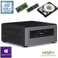 Intel BOXNUC7i7BNH Core i7-7567U NUC Mini PC w 16GB DDR4, 256GB NVMe M.2 SSD, 1 TB 2.5 HDD, Windows 10 Pro - Configured and Assembled by MITXPC