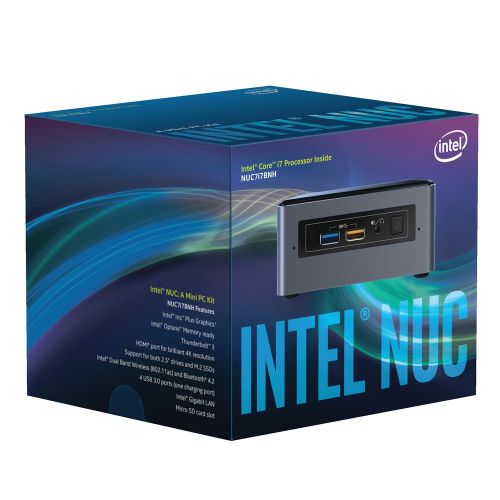  Intel BOXNUC7i7BNH Core i7-7567U NUC Mini PC w 16GB DDR4, 256GB NVMe M.2 SSD, 1 TB 2.5 HDD, Windows 10 Home - Configured and Assembled by MITXPC