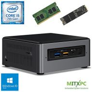 Intel BOXNUC7i5BNH Core i5-7260U NUC Mini PC w 16GB DDR4, 256GB NVMe M.2 SSD, Windows 10 Home - Configured and Assembled by MITXPC
