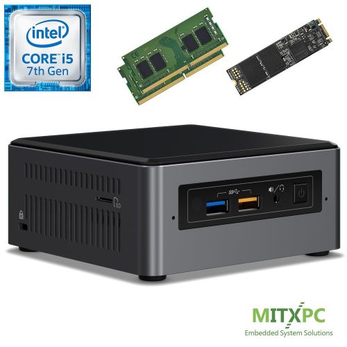  Intel BOXNUC7i5BNH Core i5-7260U NUC Mini PC w 32GB DDR4, 512GB NVMe M.2 SSD - Configured and Assembled by MITXPC