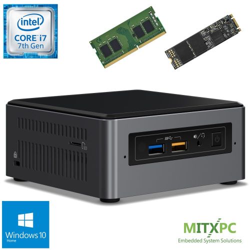  Intel BOXNUC7i7BNH Core i7-7567U NUC Mini PC w 8GB DDR4, 256GB M.2 SSD, Windows 10 Home - Configured and Assembled by MITXPC