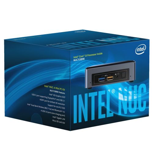  Intel BOXNUC7i3BNK Core i3-7100U NUC Mini PC w 8GB DDR4, 256GB M.2 SSD, Windows 10 Home - Configured and Assembled by MITXPC