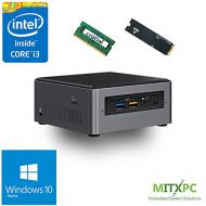 Intel BOXNUC7i3BNH Core i3-7100U NUC Mini PC w 8GB, 128GB M.2 SSD Windows 10 Home - Configured and Assembled by MITXPC