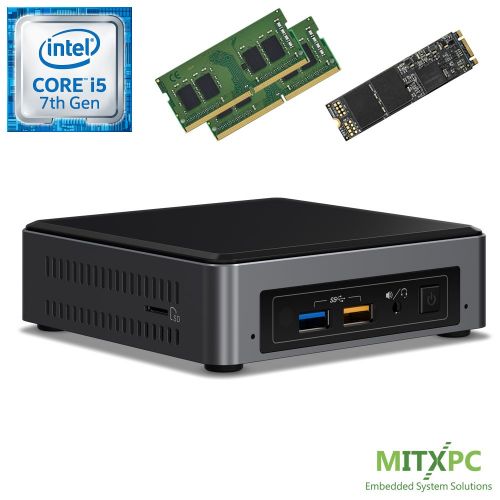  Intel BOXNUC7i5BNK Core i5-7260U NUC Mini PC w 32GB DDR4, 512GB NVMe M.2 SSD, Windows 10 Pro - Configured and Assembled by MITXPC
