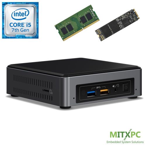  Intel BOXNUC7i5BNK Core i5-7260U NUC Mini PC w 4GB DDR4, 128GB M.2 SSD - Configured and Assembled by MITXPC