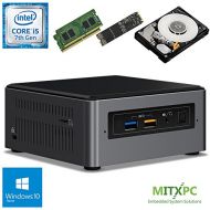 Intel BOXNUC7i5BNH Core i5-7260U NUC Mini PC w 32GB DDR4, 512GB NVMe M.2 SSD, 1 TB 2.5 HDD, Windows 10 Home - Configured and Assembled by MITXPC