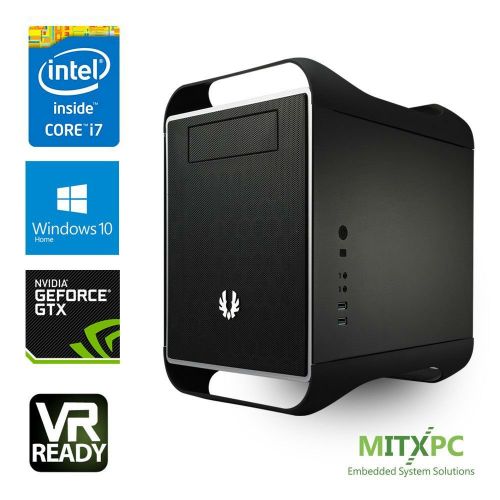  VR Ready Mini Gaming PC w Intel i7-6700, 16GB,256GB 2.5 SSD, 2TB HDD, GTX 1080, Win 10 Home - Configured and Assembled by MITXPC