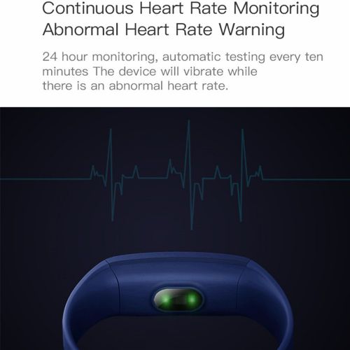  MIYA Heart Rate Monitor Acitivity Smart Wristband Fitness Tracker Color Sreen Female Physiological Reminder Watches for Kids Women Men-Blue