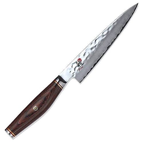  [아마존베스트]Miyabi Shotoh 234072-091-0 Steel Cooking Knife, 90 mm, Silver/Brown, 30.5 x 7.7 x 2.7 cm