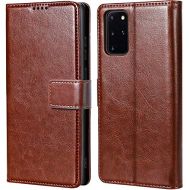 MInCYB Galaxy Note 20 Case, Note 20 Wallet Case, Genuine Leather Flip Folio Cover, Stand Holder [Shockproof Interior Case] Compatible with Samsung Galaxy Note 20