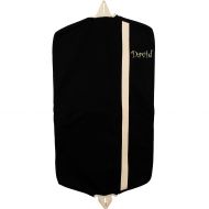 MJK Embroidery Personalized 43 Inch Travel Hanging Suit and Dress Canvas Garment Bag