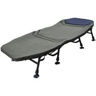 [아마존베스트]MK-Angelsport Platinum Carp Lounger XXL Bed Chair 8-Leg Lounger with Mattress (212 x 98 x 40 cm) Camping Lounger Guest Bed