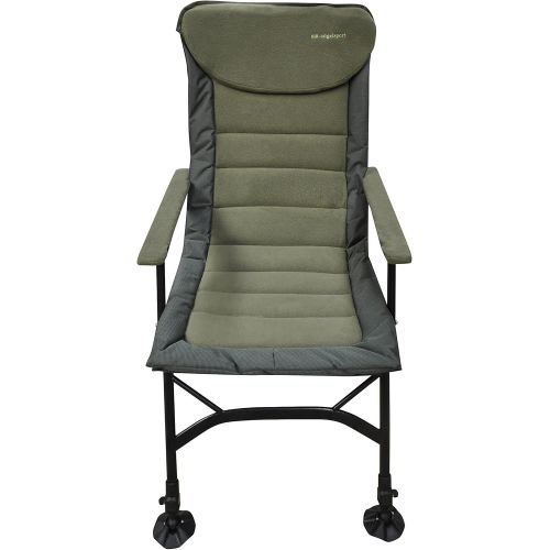  [아마존베스트]MK-Angelsport MK Kingsize Recliner, Carp Chair, Maximum Load 150 kg, Comfortable and Lightweight Camping Chair, with Armrest and Adjustable Seat Height (42 cm to 55 cm), Includes Wide Seat